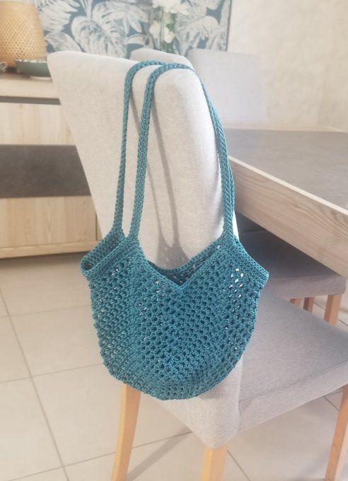 Sac au crochet BLEU