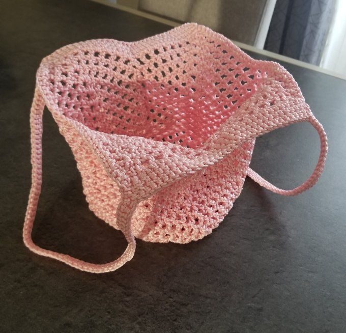 Sac au crochet ROSE CLAIR