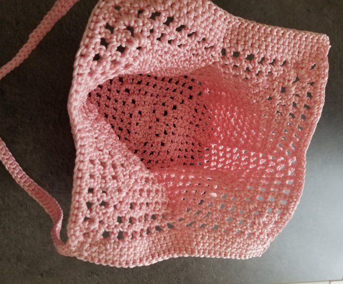 Sac au crochet ROSE CLAIR