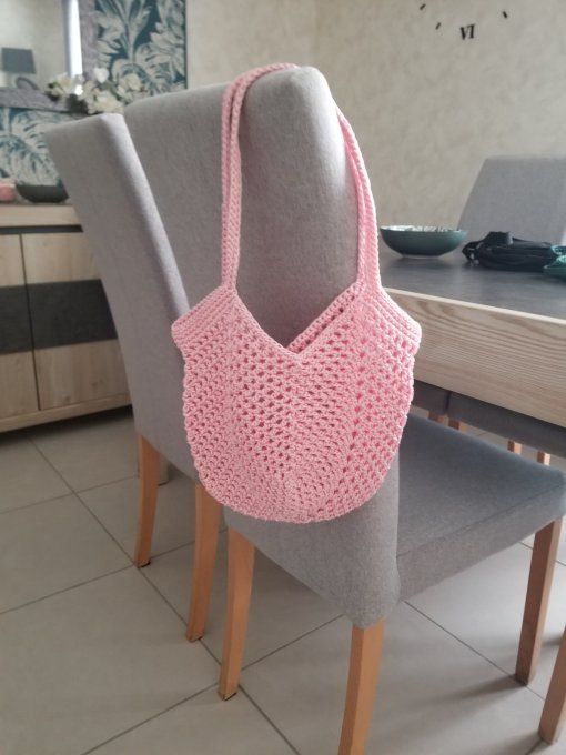 Sac au crochet ROSE CLAIR