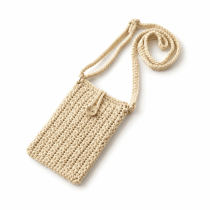Pochette smartphone JAUNE pâle