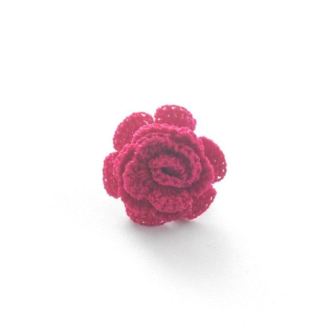 Bague réglable FUCHSIA au crochet