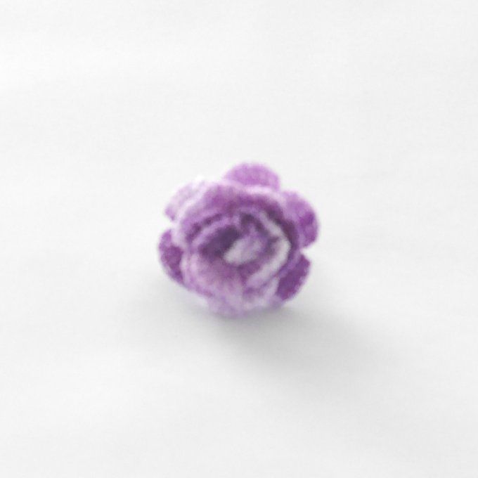 Bague réglable MAUVE au crochet