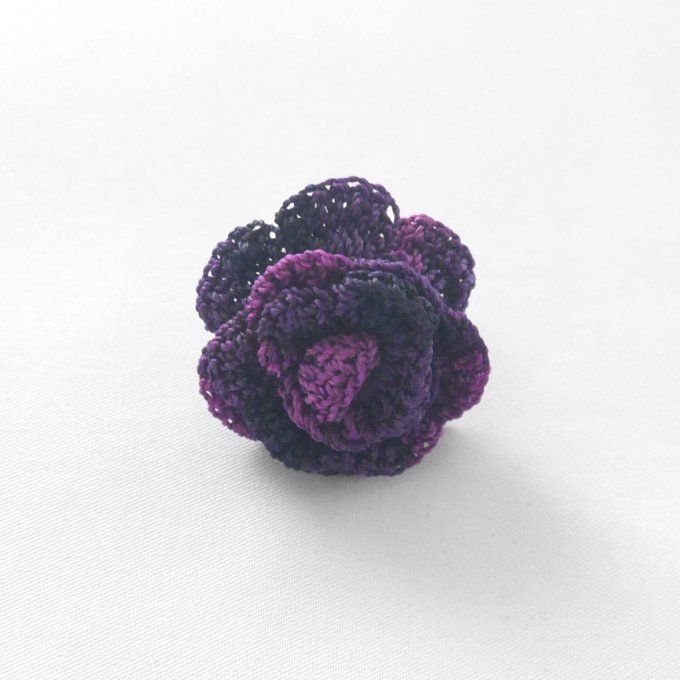 Bague réglable VIOLET  au crochet