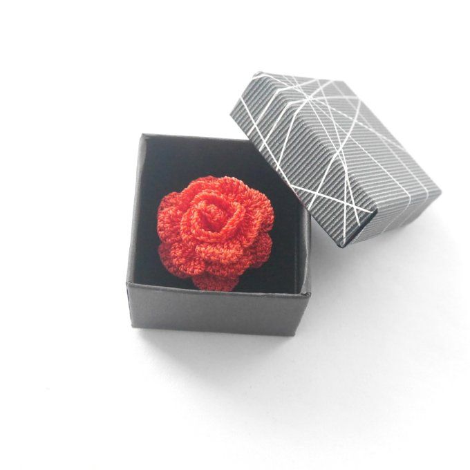 Bague réglable ROUGE au crochet