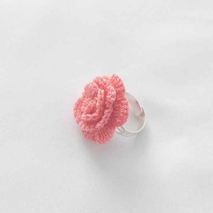 Bague réglable CORAIL au crochet