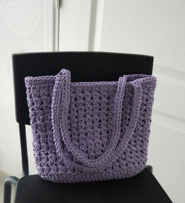 Sac au crochet MAUVE (lilas)